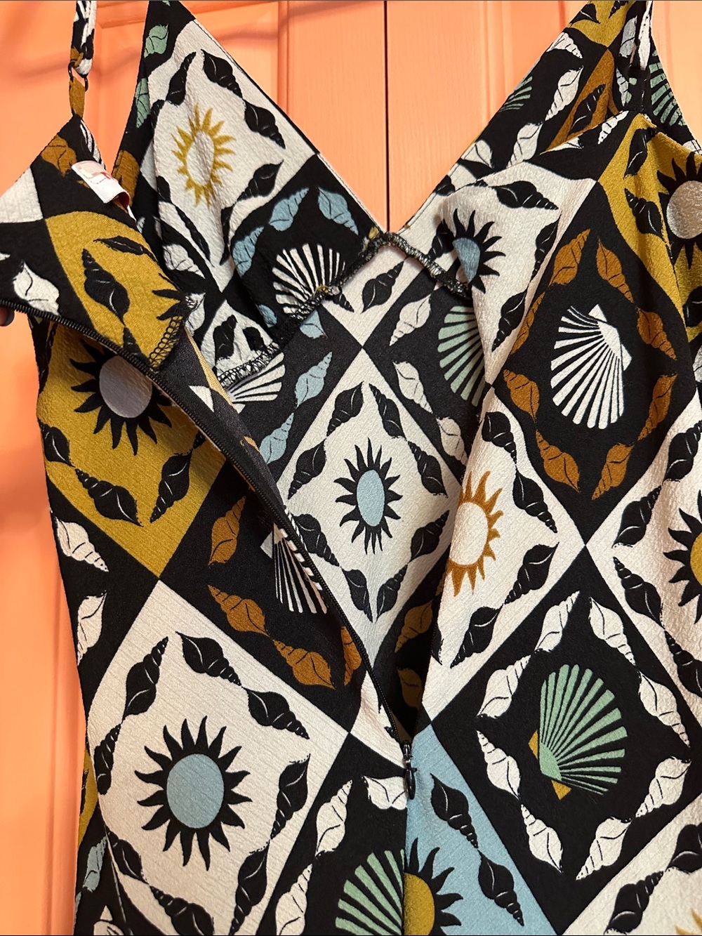 Lisa Says Gah x Nuuly Christy Midi Slip Dress in Warm Sun print - Picture 6 of 8